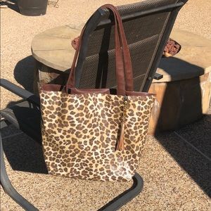 Makeup Junkie Tote Cheetah Print